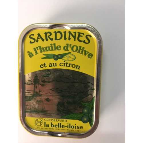 Vente Sardines huile d'olive et citron - 115 g - Achat en ligne et livraison à domicile