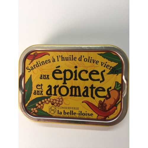 Vente Sardines aux épices et aromates - 115 g - Achat en ligne et livraison à domicile