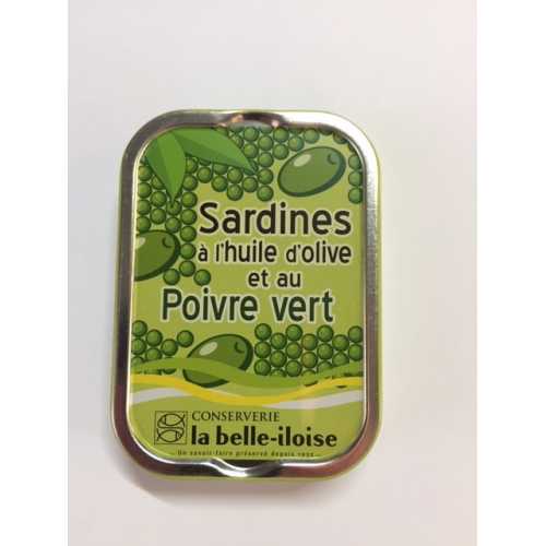 Vente Sardines huile d'olive et poivre vert - 115 g - Achat en ligne et livraison à domicile