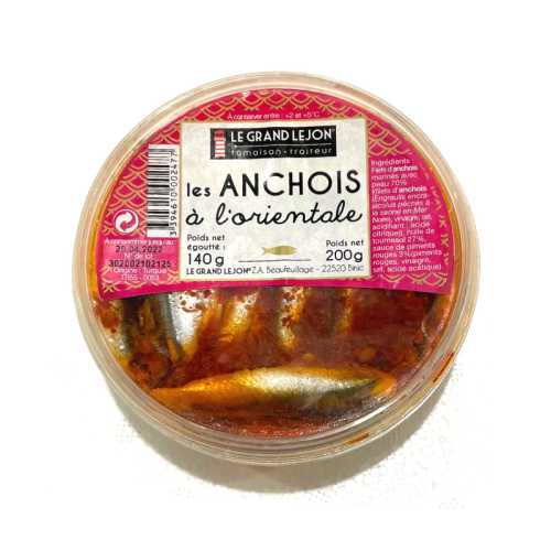 Vente Anchois marinés à l'orientale -200 g - Achat en ligne et livraison à domicile