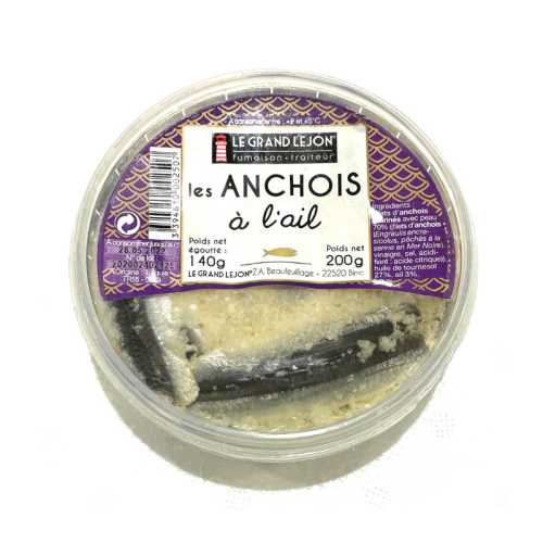 Vente Anchois marinés à l'ail - 200g - Achat en ligne et livraison à domicile
