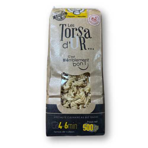 Pâtes sèches artisanales "Les torsa d'or" - 500 g