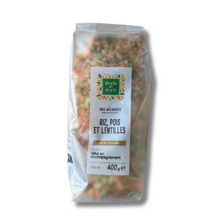 Riz, pois et lentilles - 400 g