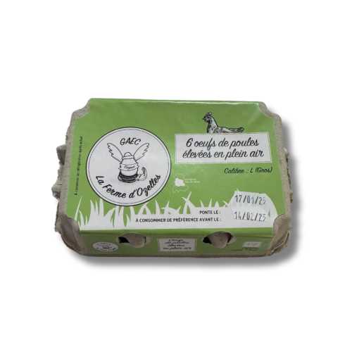 Oeufs 53/63 g cat A x 6