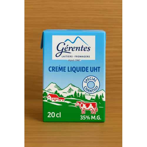 Crème liquide UHT Gérentes - 20 cl (35% MG)