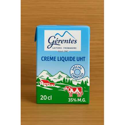 Crème liquide UHT Gérentes - 20 cl (35% MG)