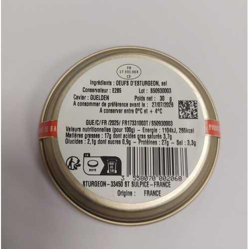 Caviar STURIA Oscietra - 30 g