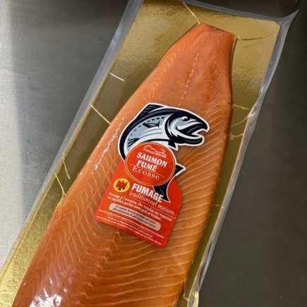 Saumon fumé Écosse  Tranché sur peau - 1.400 kg