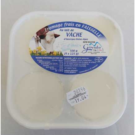 Fromage Frais en FAISSELLE au lait de vache (4 x 125g)