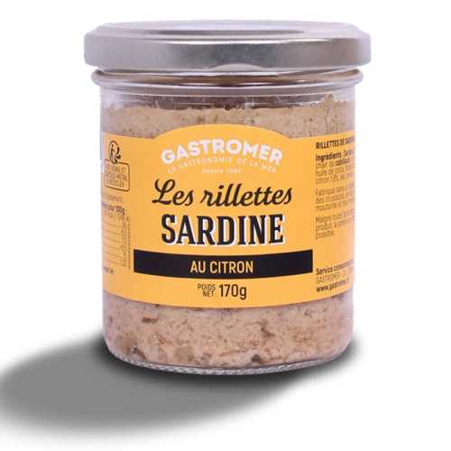 Vente Rillettes sardine au citron - 170 g - Achat en ligne et livraison à domicile