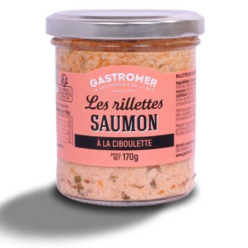 Vente Rillettes de saumon à la ciboulette - 170 g - Achat en ligne et livraison à domicile